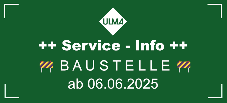 Service-Info: Bauarbeiten im Dornstadter Weg